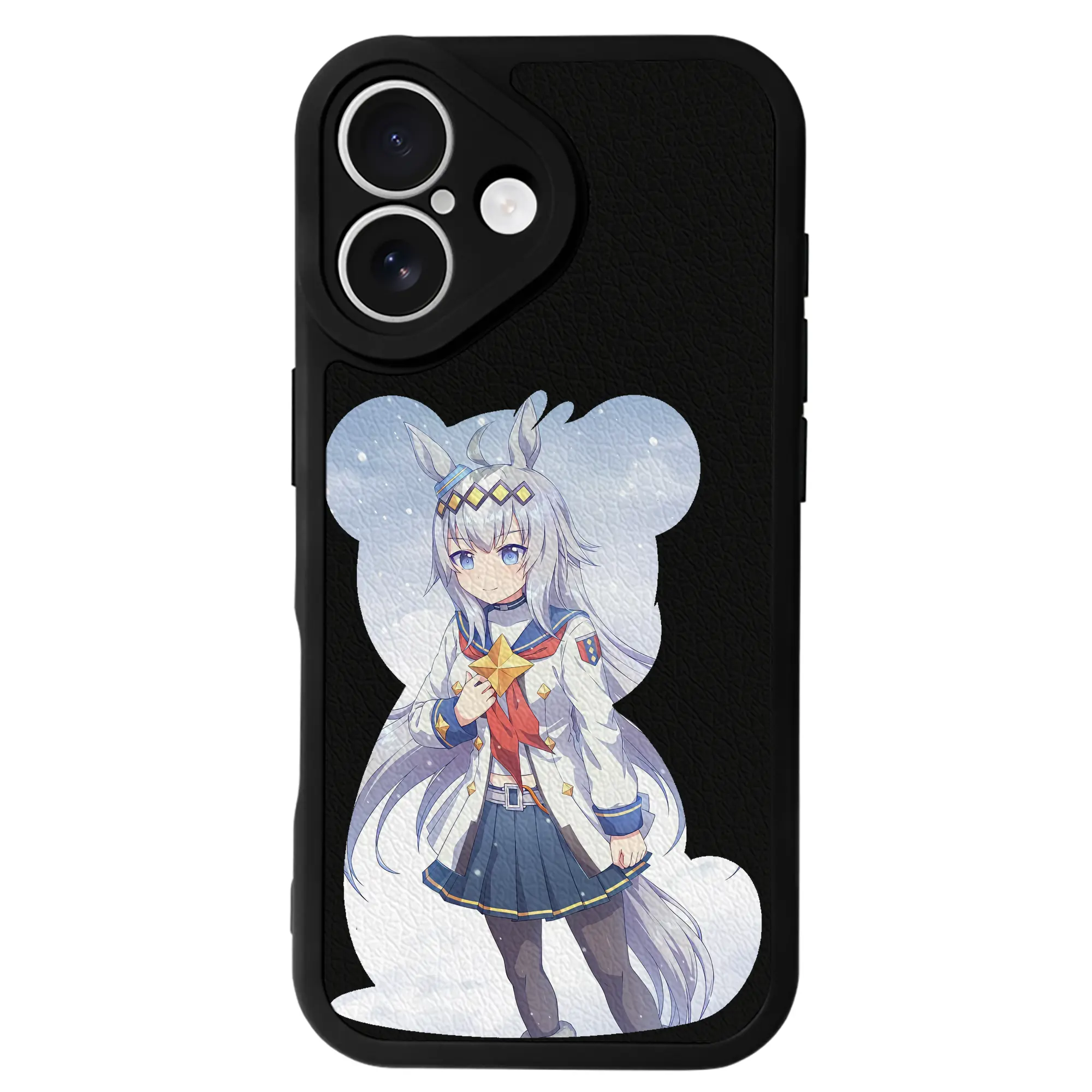 ウマ娘 プリティーダービー グッズ オグリキャップ - IPhone 16シリーズ対応 ・ シリコンスマホケース ・ レザー調 ・ 高精度フィット ・ 耐衝撃 ・ ワイヤレス充電対応 ・ 精密カット